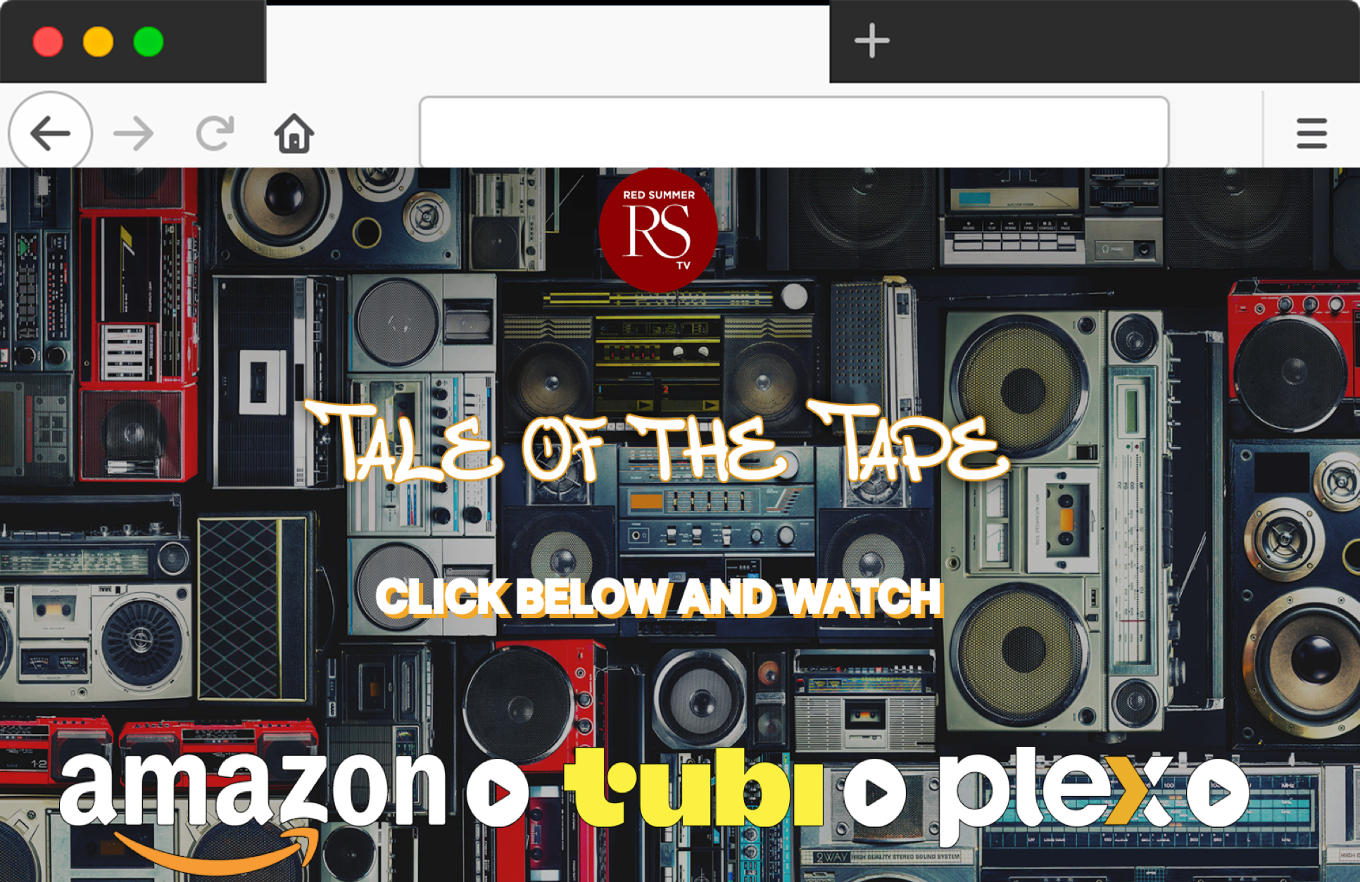 homepage image of the documentary film Tale of the Tape about the orgins of the mixtape and its crucial impact on the beginnings of Hip Hop